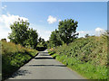 Country road at Lindsey nearing Hill Farm