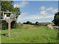 Semer village sign and Semer Bridge in the background