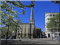 Bristol - St Nicholas Church with view along St Nicholas St