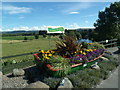 Floral display at the Bridge of Earn