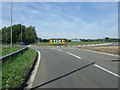 TL0436 : Roundabout on the A507  by JThomas