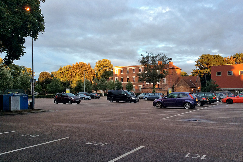 West Bridgford: car park and evening... © John Sutton cc-by-sa/2.0 ...