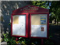 St John the Baptist, Fairfield: notice board