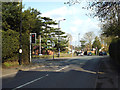 Southeast on Streetly Lane A454 at a road junction, Four Oaks, Sutton Coldfield