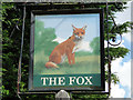 The sign of The Fox public house