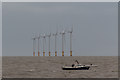 TM1713 : Wind Farm near Clacton, Essex by Christine Matthews