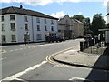 Junction at the start of the B4233 in Abergavenny