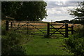 Paradise: gate and opening on Public Bridleway from Paradise, to the sea shore