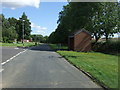 Bus stop and shelter on Swinhope Road, Brookenby