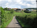 Lane towards Note House Farm