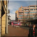 Blagrave Street, Reading, with pink bus