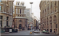 City of London on a winter Sunday in 1983: King William Street from Bank