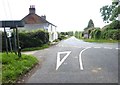 Looking along Rock Road from the junction with Mutton