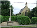 War memorial and church,  Walcott