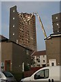 Tower block demolition