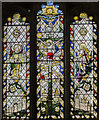 Stained glass window, St Lawrence