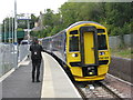 NT3461 : Train approaching Gorebridge Station by M J Richardson