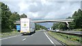 Sewage works access bridge crosses the M74