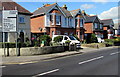 Directions sign alongside Sandown Road, Lake, Isle of Wight