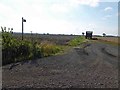 Trailer on bridleway off Kexby Road