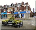 Flower planters on Manchester Road