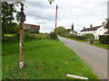 Dilapidated signpost in Wilkesley