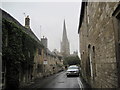 SP2512 : Lawrence Lane and St John's Church, Burford by Les Hull