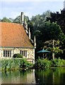 Bourne Mill: gable, chimney, and pinnacles (2)