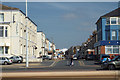 A view east along Wellington Road from the Promenade, Blackpool