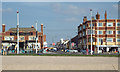 A view east along Waterloo Road from the Promenade, Blackpool