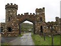 L6451 : Clifden Castle gateway 2 by Jonathan Wilkins