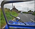 Approaching Boncath Cross, Carnhedryn