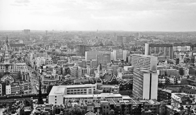 City of London, 1962: panorama WNW from... © Ben Brooksbank cc-by-sa/2. ...