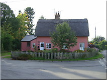TM0254 : Thatched cottage, Battisford Tye by JThomas
