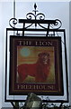 Sign for the Lion, Grinstead Hill