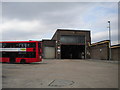 Entrance to Hounslow bus garage