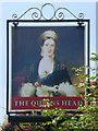 Inn sign, The Queens Head, Tebworth