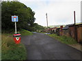 ST2096 : No through road sign, Tramroadside, Newbridge by Jaggery