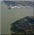 Grain and Garrison Point from the air