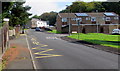 Zigzag road markings - keep clear, Blaenavon