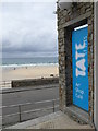 Sign at the entrance to Tate St Ives