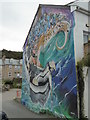 Gable end art in The Stennack St Ives