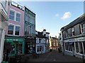 Cowes main shopping street on a quiet Sunday afternoon