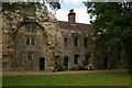 TL8564 : Bury St Edmunds: houses embedded in the abbey ruins by Christopher Hilton