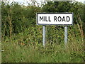 TM0667 : Mill Road sign by Geographer