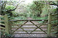 Gate towards the South West Coast Path