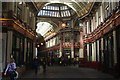 View up a passageway in Leadenhall Market