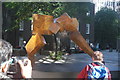 View of another sculpture outside the Hiscox building on Undershaft