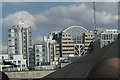 View of 88 Wood Street and 125 London Wall from the roof of the One New Change shopping centre