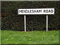 Mendlesham Road sign